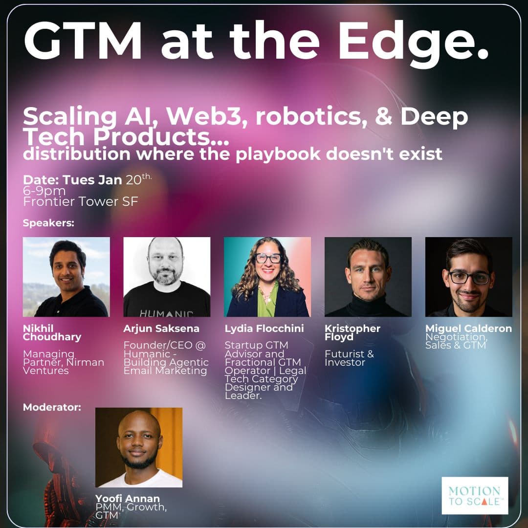 GTM at The Edge — AI event in San Francisco, CA