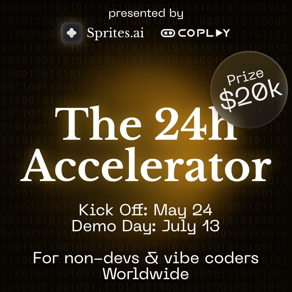 Sprites & Coplay's 24 Hour AI Accelerator — AI hackathon